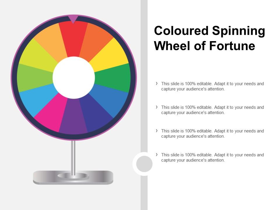 Detail Spinning Wheel Powerpoint Template Nomer 6