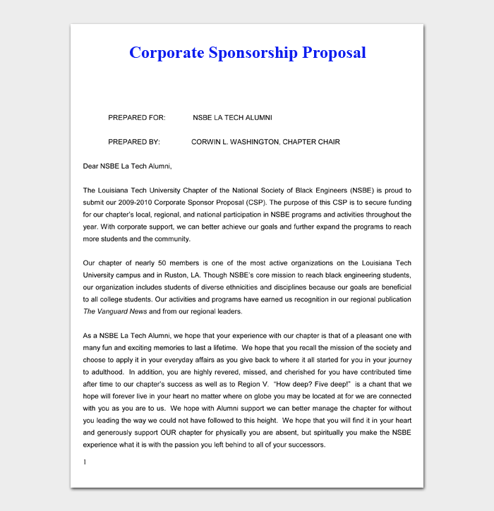 Detail Sponsorship Proposal Template Nomer 10