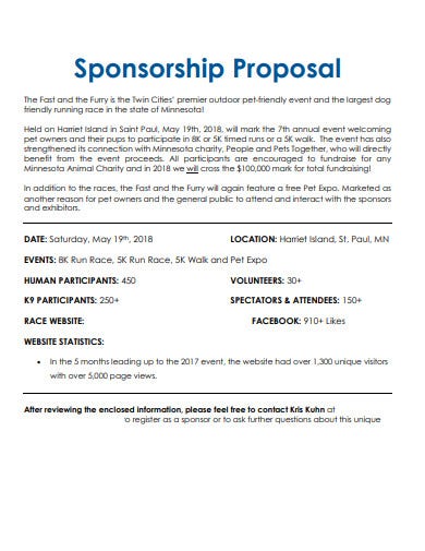 Detail Sponsorship Proposal Template Nomer 17