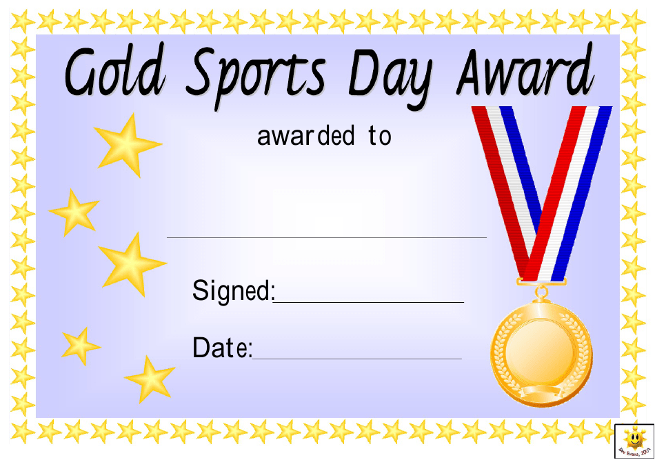 Detail Sports Award Certificate Template Word Nomer 21