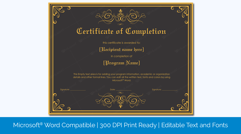 Detail Sports Award Certificate Template Word Nomer 26