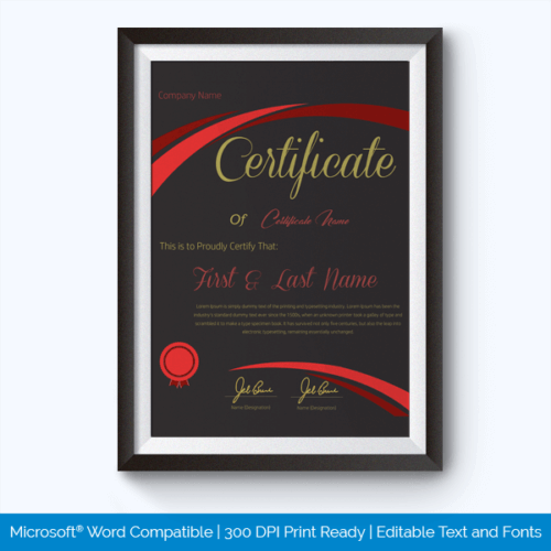 Detail Sports Award Certificate Template Word Nomer 54