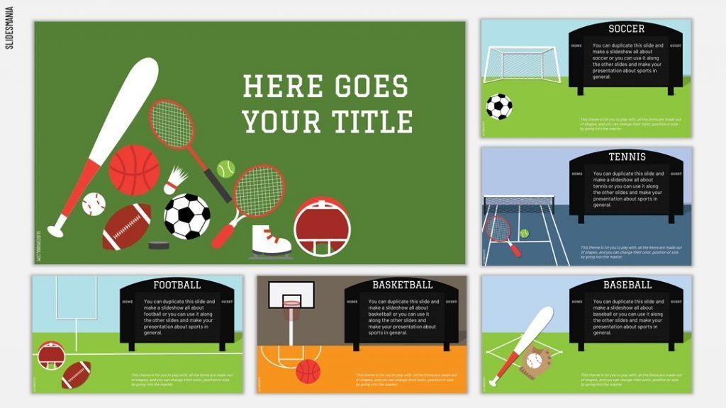 Sports Powerpoint Template - KibrisPDR