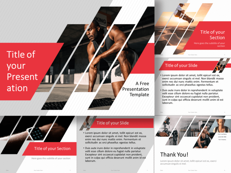 Detail Sports Powerpoint Template Nomer 2