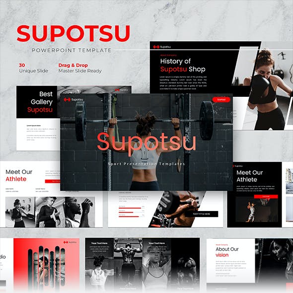 Detail Sports Powerpoint Template Nomer 26