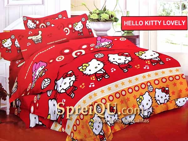 Detail Sprei Hello Kitty Bonita Nomer 19