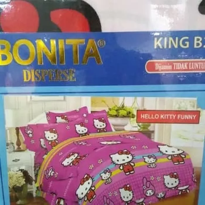 Detail Sprei Hello Kitty Bonita Nomer 25