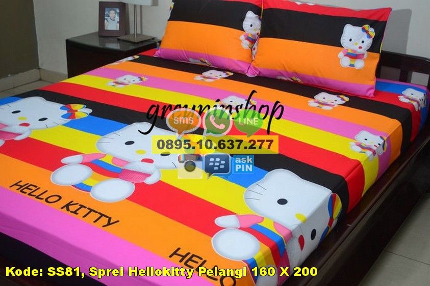 Detail Sprei Hello Kitty Bonita Nomer 28