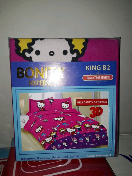 Detail Sprei Hello Kitty Bonita Nomer 33