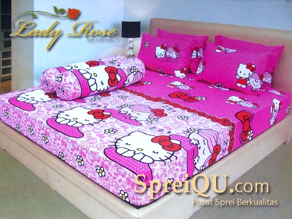 Detail Sprei Hello Kitty Bonita Nomer 45