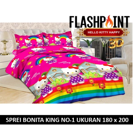 Detail Sprei Hello Kitty Bonita Nomer 47