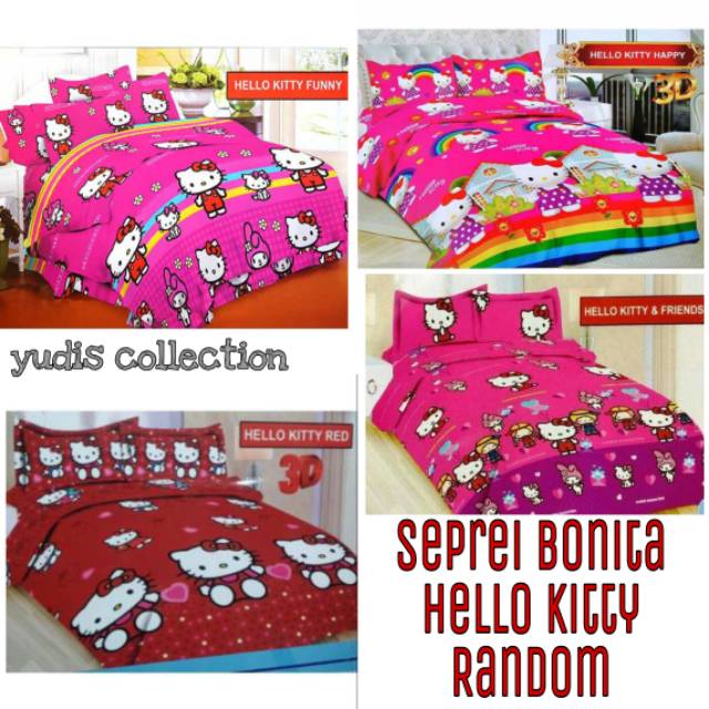 Detail Sprei Hello Kitty Bonita Nomer 53