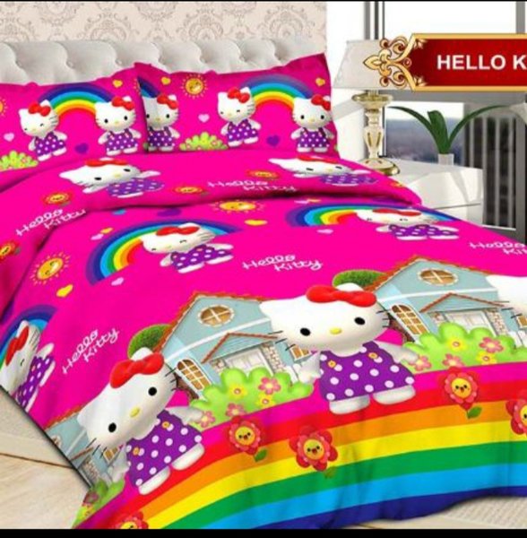 Detail Sprei Hello Kitty Bonita Nomer 7