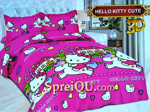 Detail Sprei Hello Kitty Bonita Nomer 8