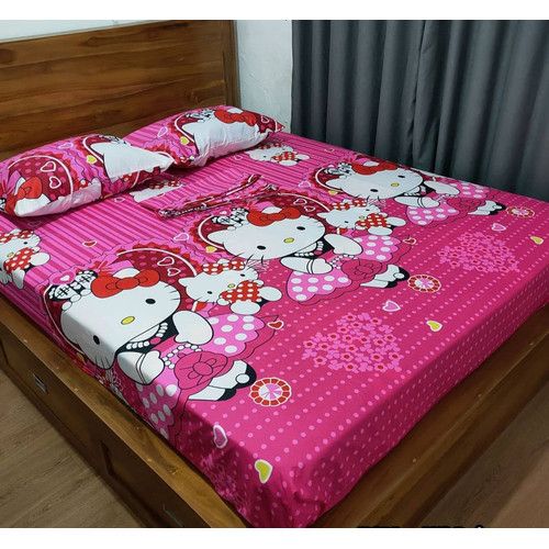 Detail Sprei My Love Hello Kitty Nomer 23