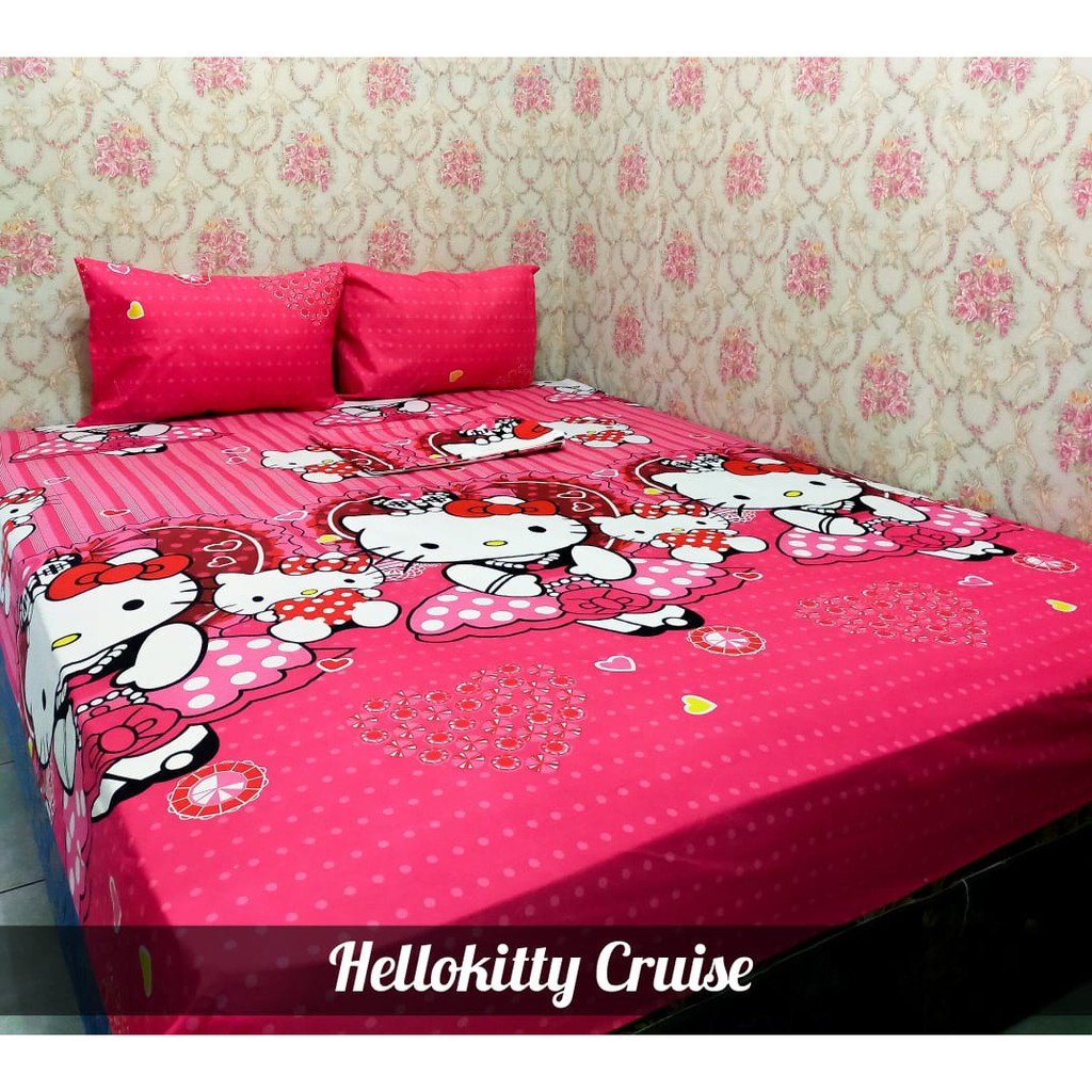 Detail Sprei My Love Hello Kitty Nomer 28