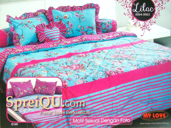 Detail Sprei My Love Hello Kitty Nomer 46