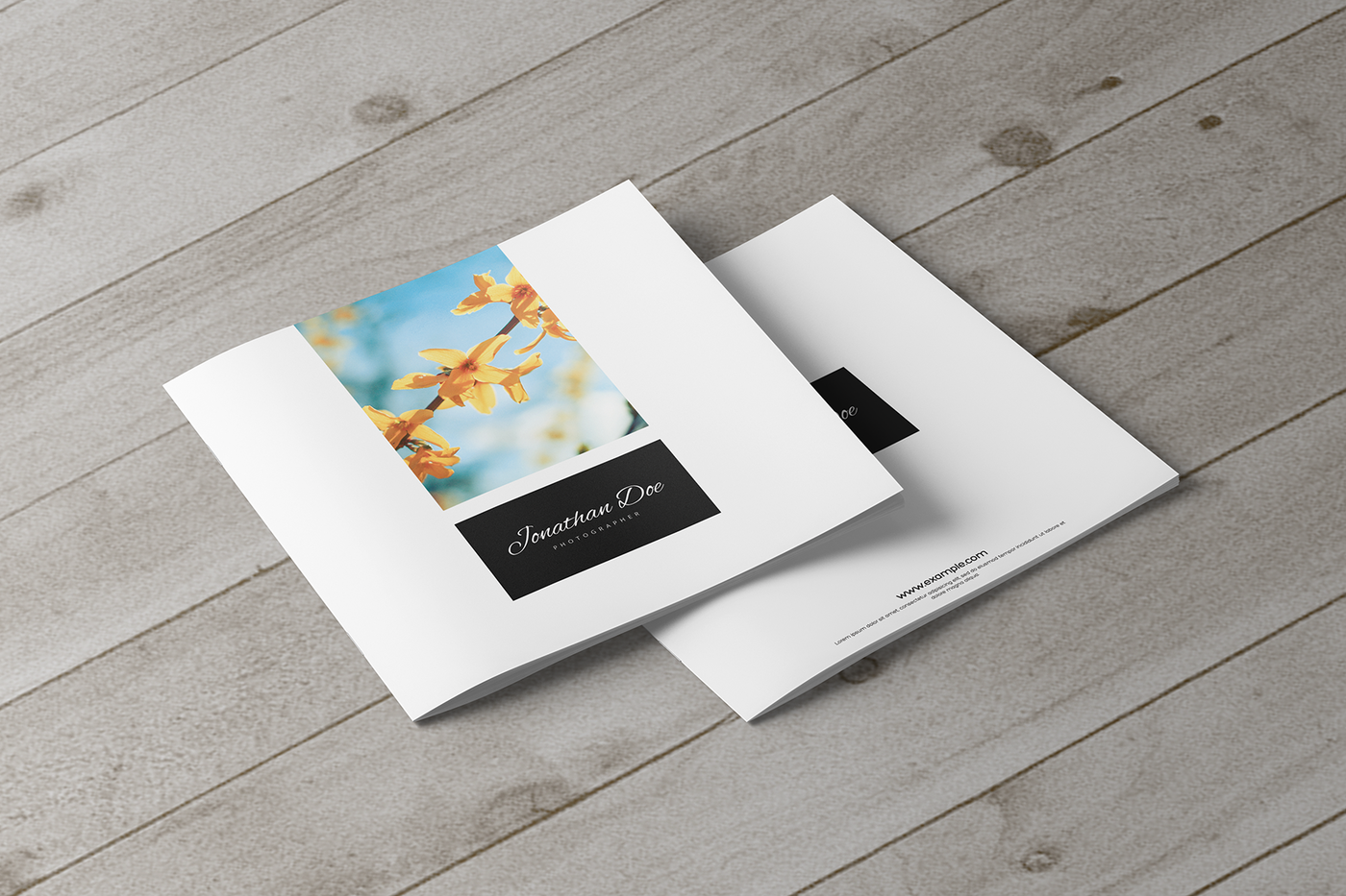 Detail Square Portfolio Template Nomer 40