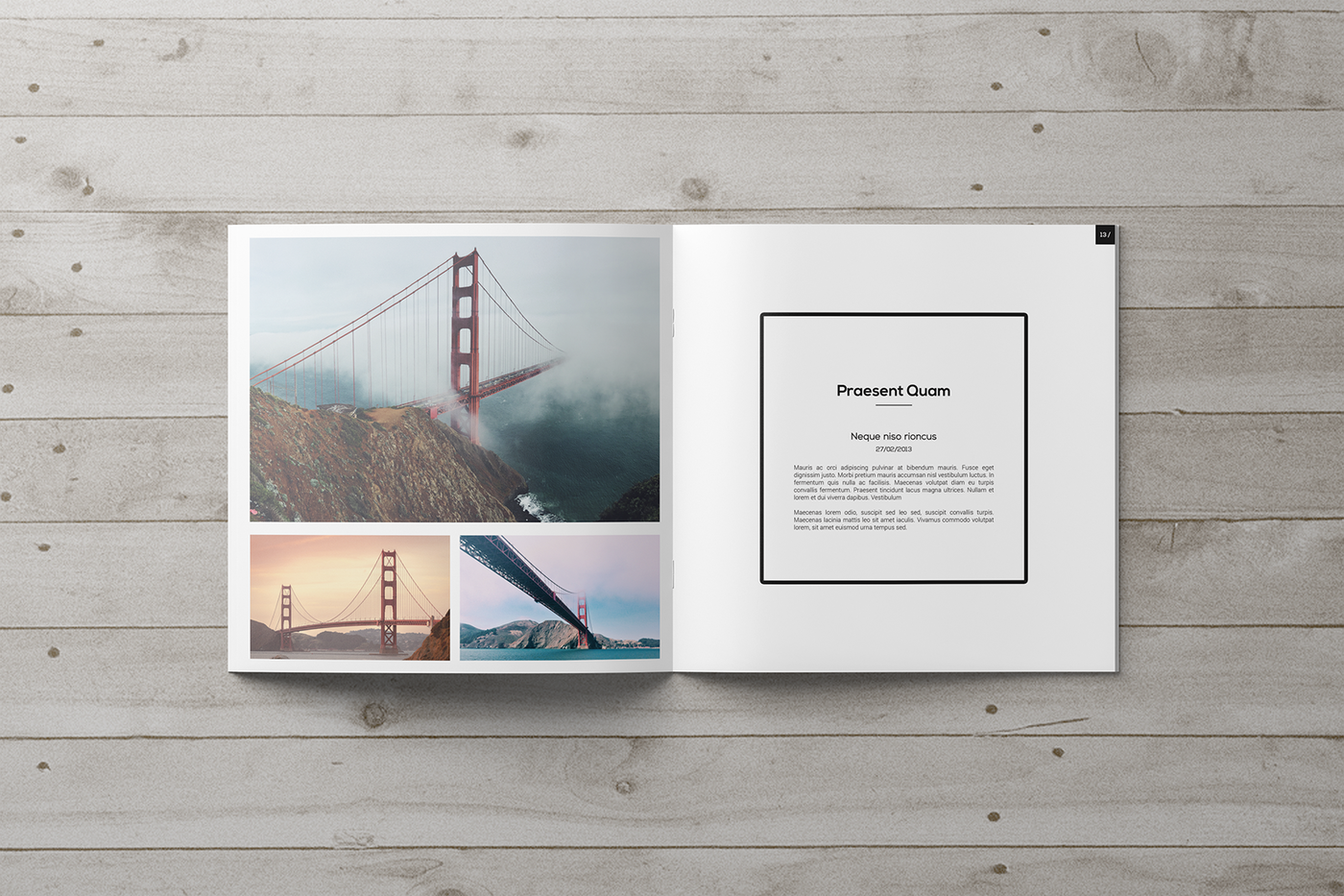 Detail Square Portfolio Template Nomer 51