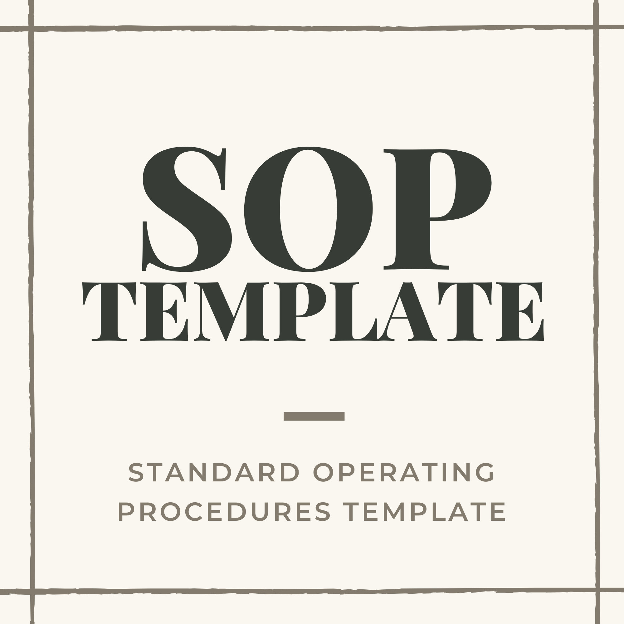 Detail Standard Operating Procedure Template Nomer 35