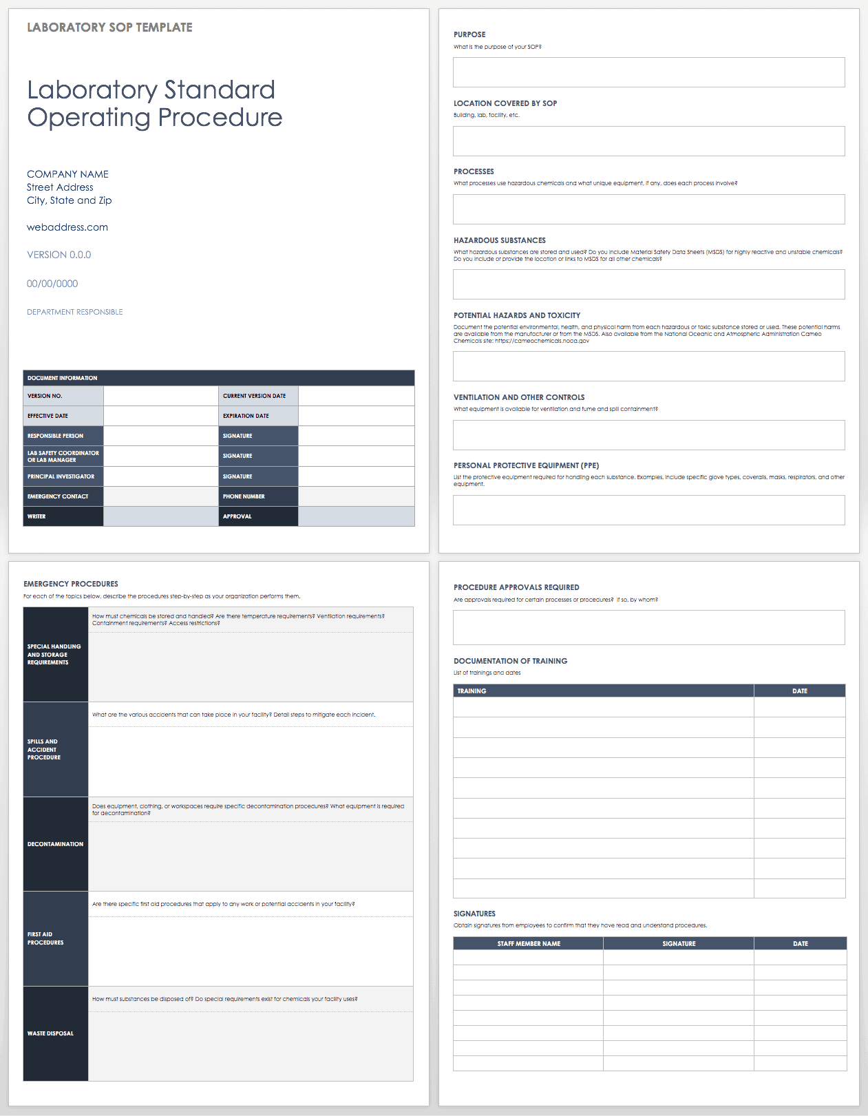 Detail Standard Operating Procedure Template Nomer 49