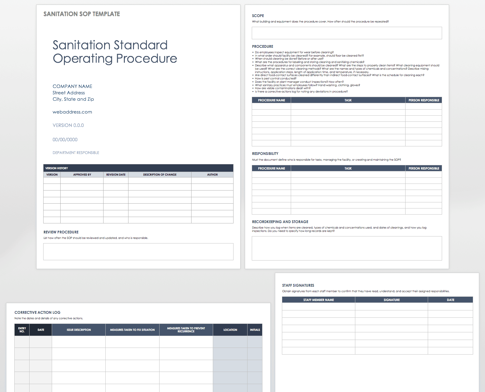 Detail Standard Operating Procedure Template Google Docs Nomer 10