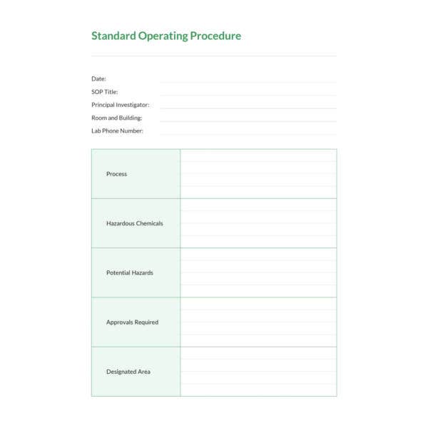 Detail Standard Operating Procedure Template Google Docs Nomer 12