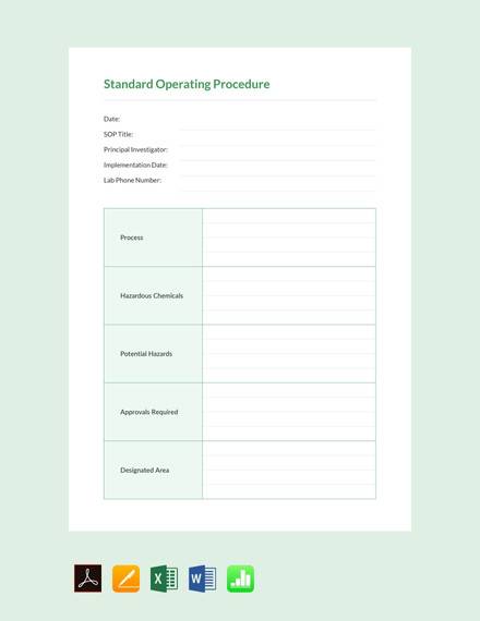 Detail Standard Operating Procedure Template Google Docs Nomer 3