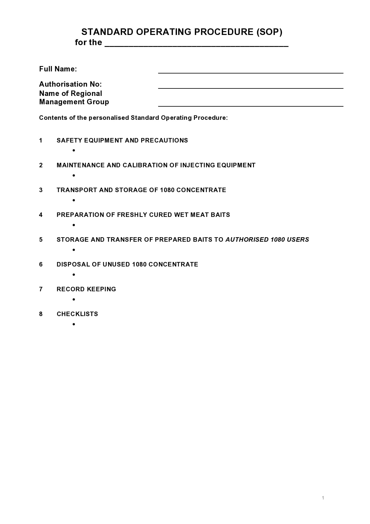 Detail Standard Operating Procedure Template Google Docs Nomer 28