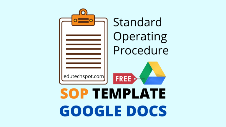 Detail Standard Operating Procedure Template Google Docs Nomer 29