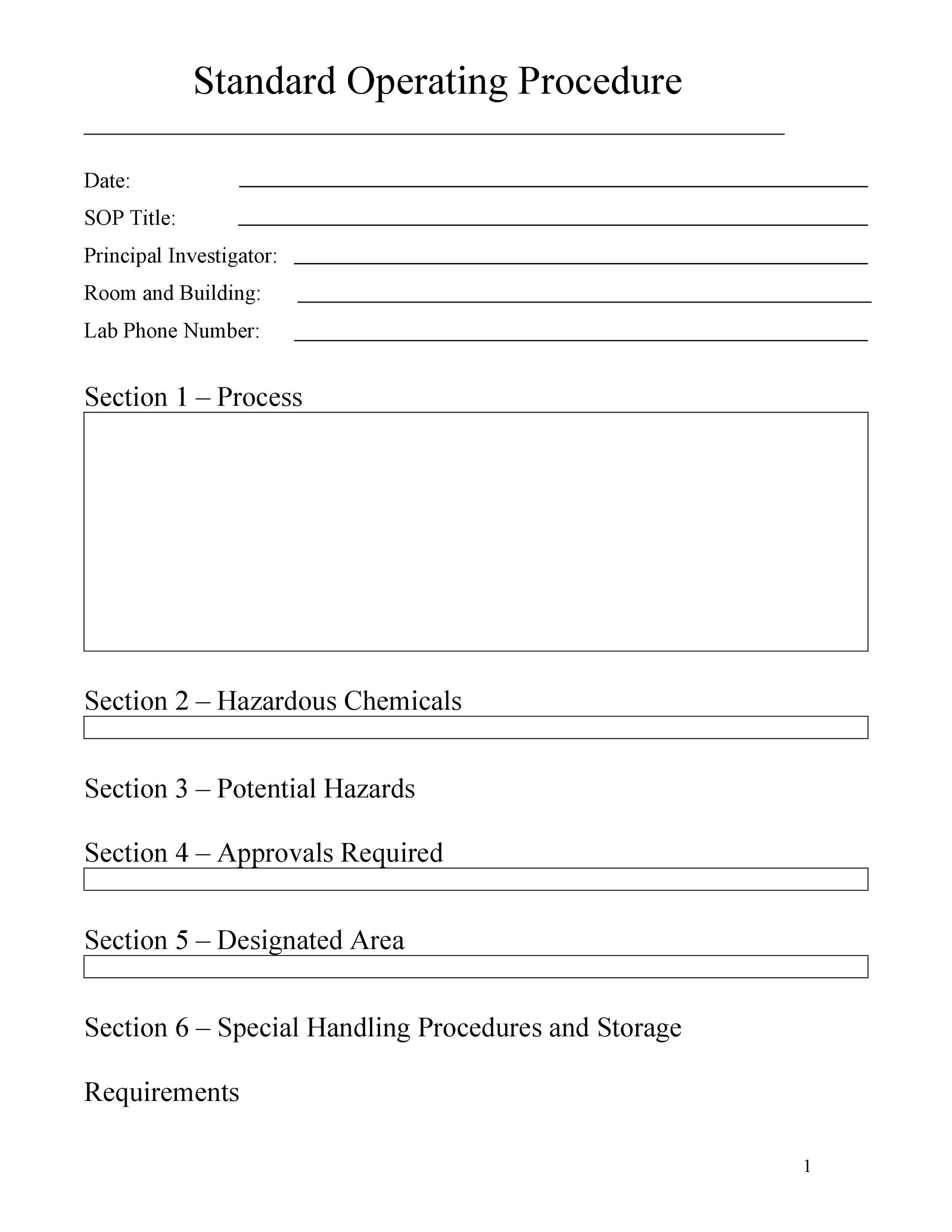 Detail Standard Operating Procedure Template Google Docs Nomer 36