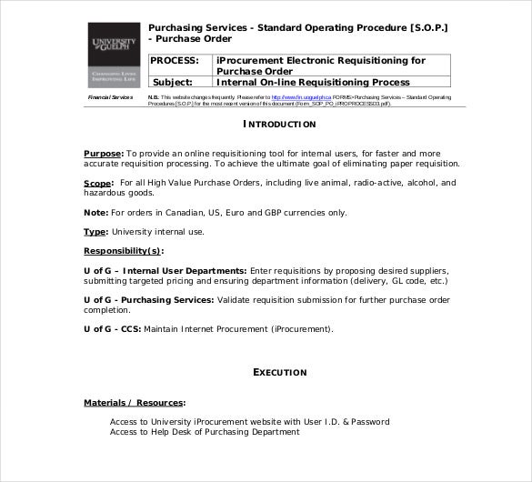 Detail Standard Operating Procedure Template Google Docs Nomer 38