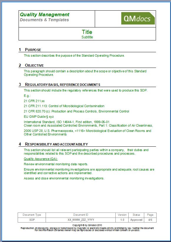 Detail Standard Operating Procedure Template Google Docs Nomer 39