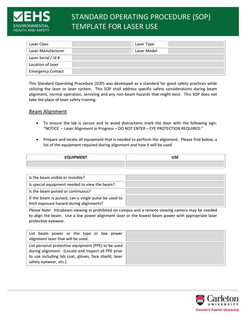 Detail Standard Operating Procedure Template Google Docs Nomer 43