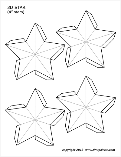 Detail Star Pattern Template Nomer 32