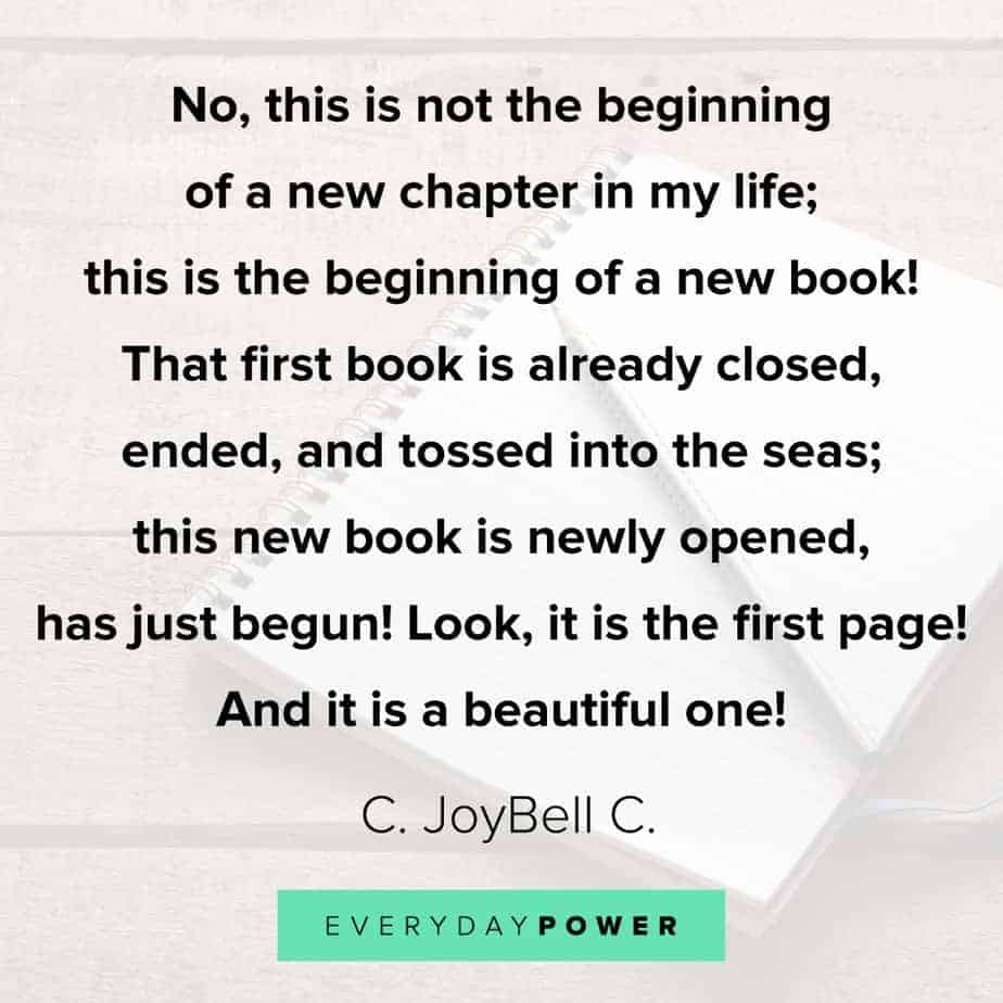 Detail Starting A New Chapter In Life Quotes Nomer 2
