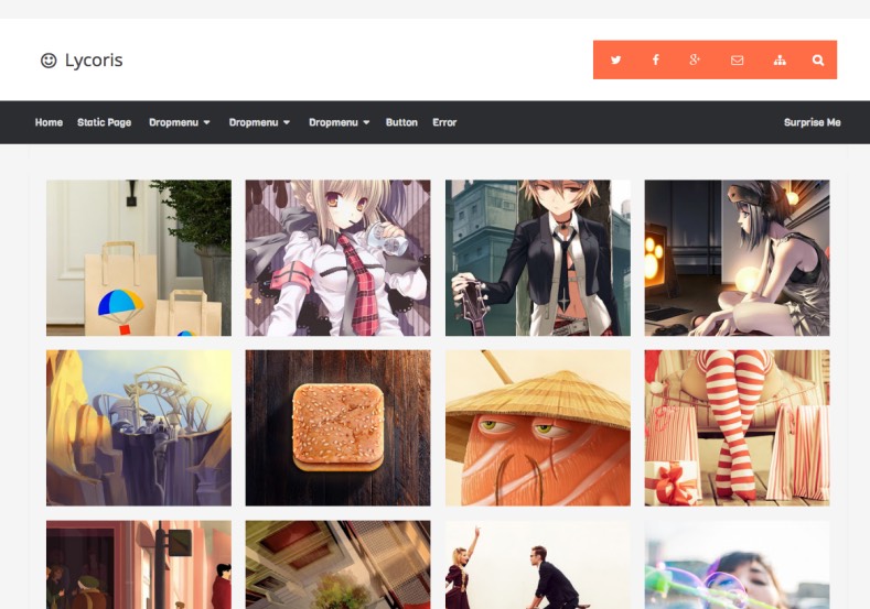 Detail Static Blogger Template Nomer 15