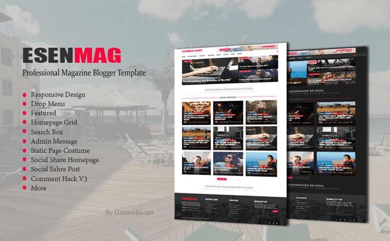 Detail Static Blogger Template Nomer 39