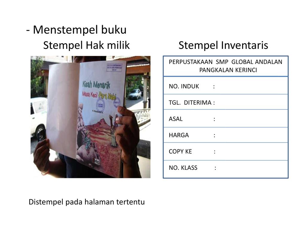 Detail Stempel Buku Perpustakaan Nomer 15