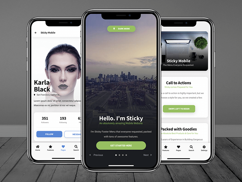 Sticky Mobile Mobile Template - KibrisPDR