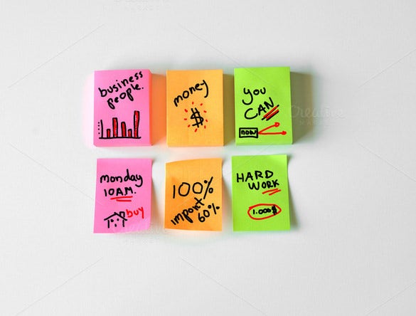 Detail Sticky Note Template Nomer 49