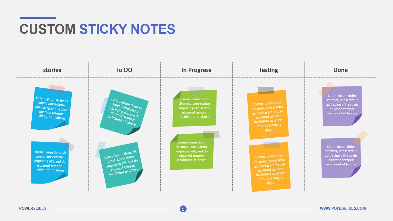 Detail Sticky Notes Template Powerpoint Nomer 12