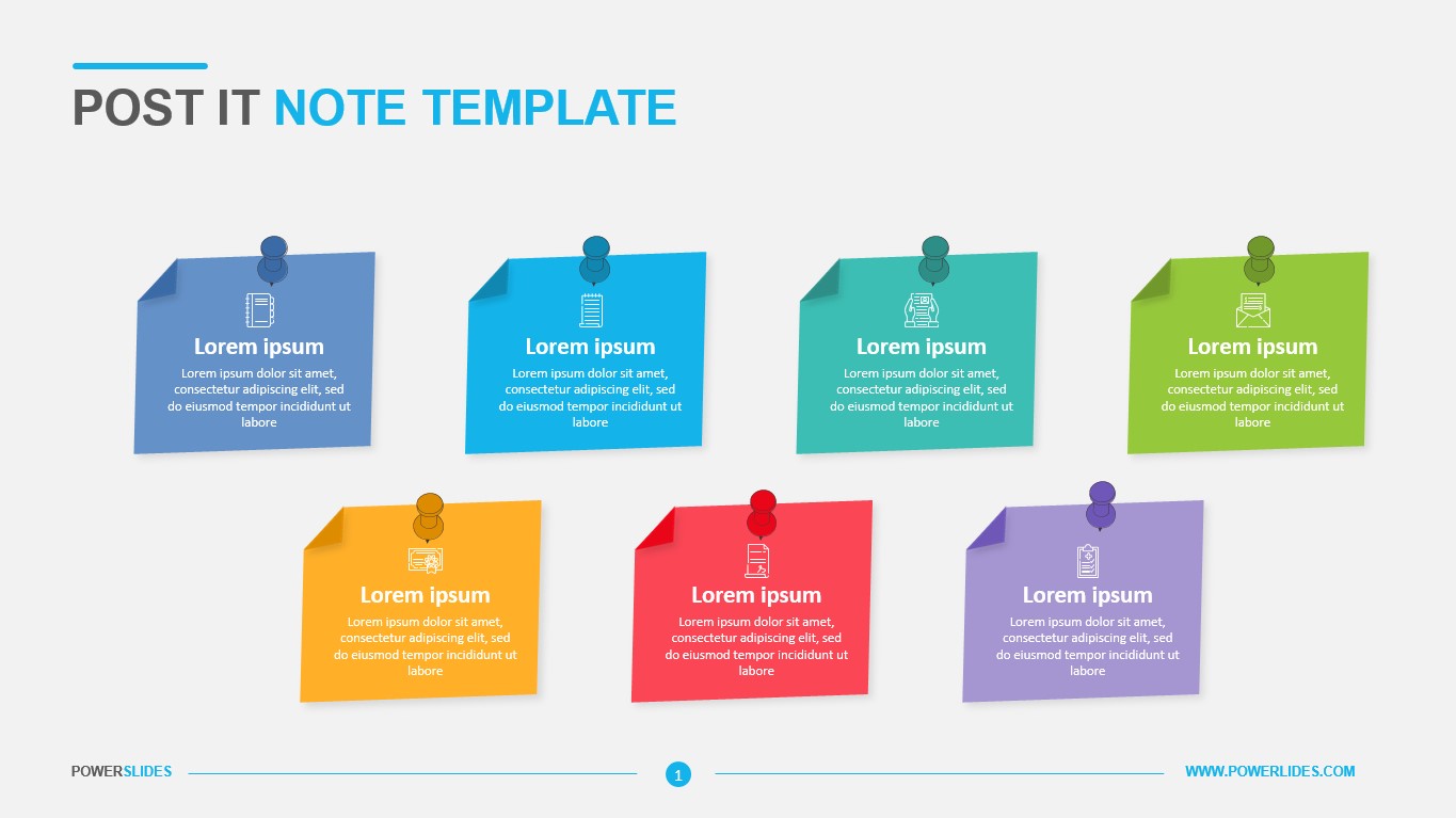 Detail Sticky Notes Template Powerpoint Nomer 3