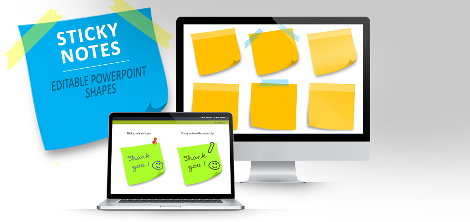 Detail Sticky Notes Template Powerpoint Nomer 30