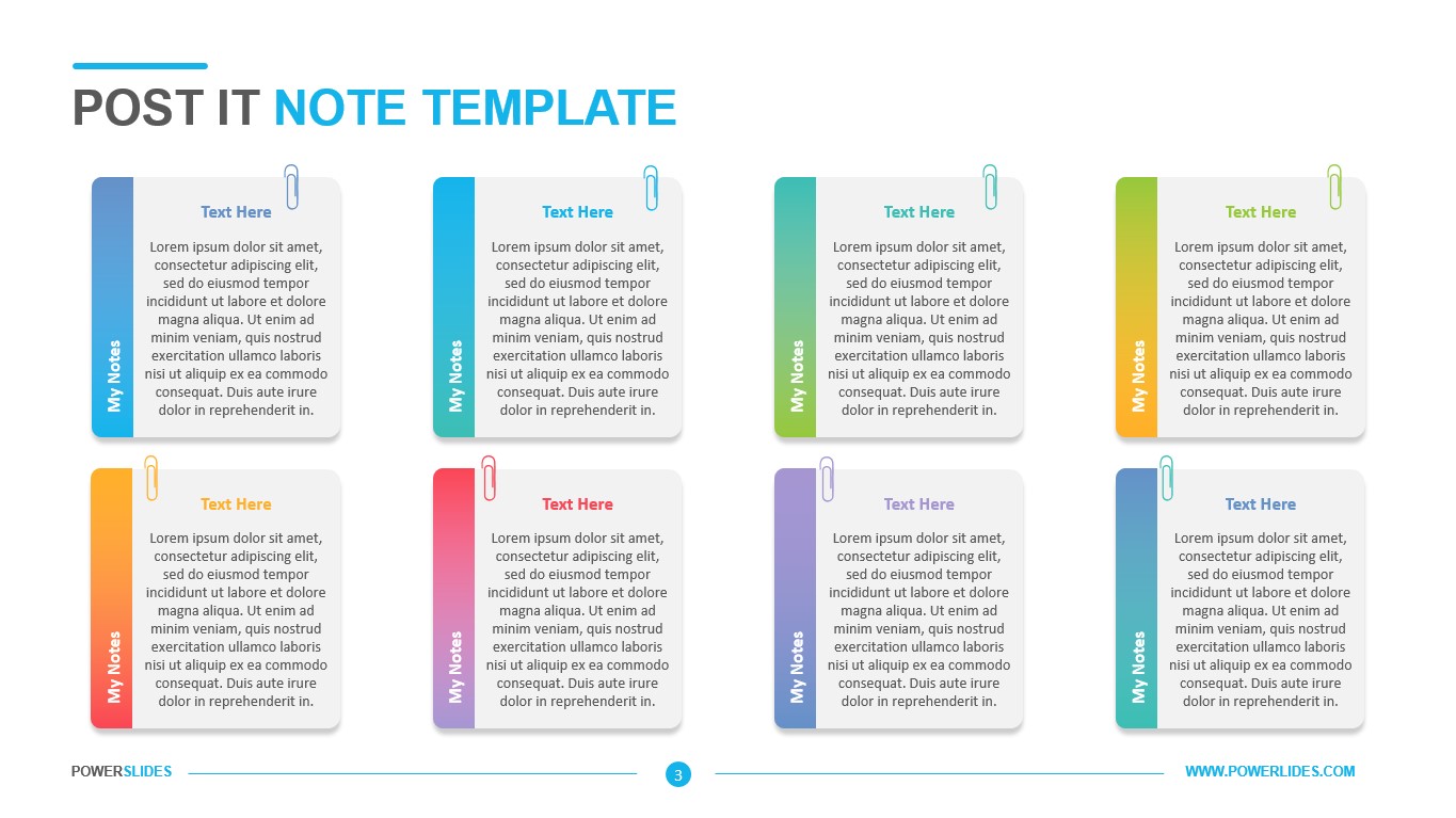 Detail Sticky Notes Template Powerpoint Nomer 36