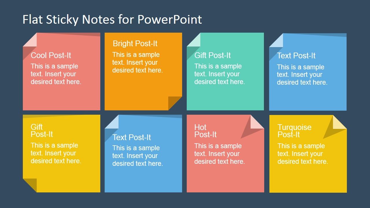 Detail Sticky Notes Template Powerpoint Nomer 6