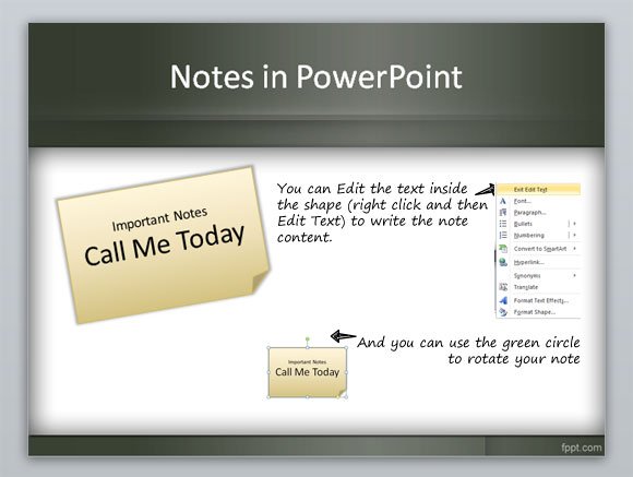 Detail Sticky Notes Template Powerpoint Nomer 51