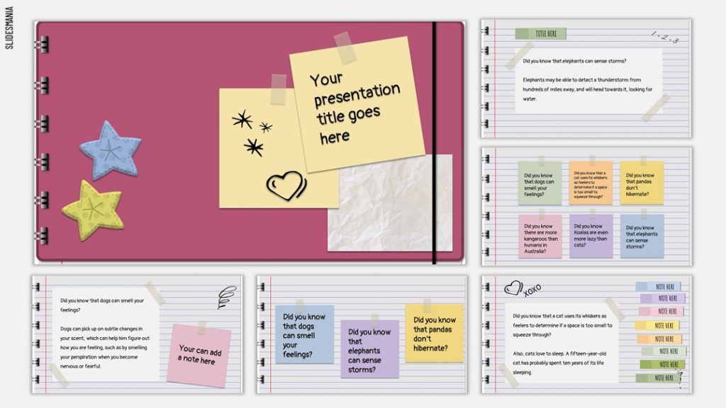 Detail Sticky Notes Template Powerpoint Nomer 8