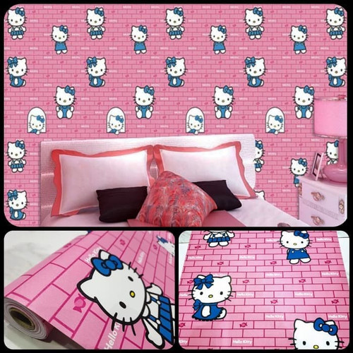 Detail Stiker Dinding Hello Kitty 3d Nomer 33