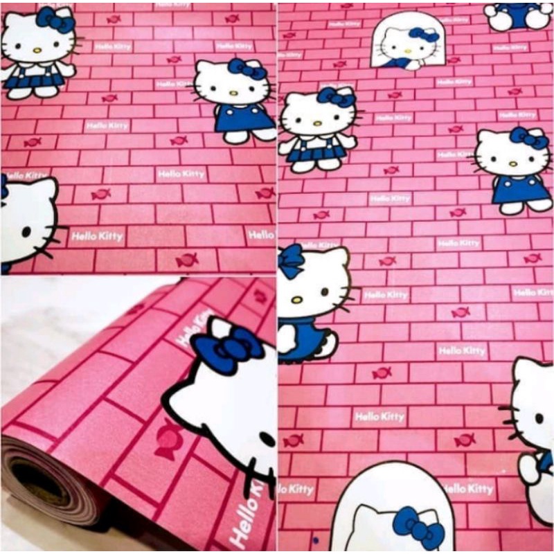 Detail Stiker Dinding Hello Kitty 3d Nomer 38